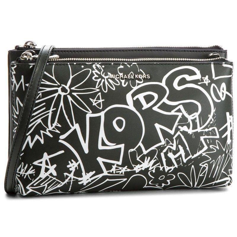 Adele graffiti shop leather crossbody