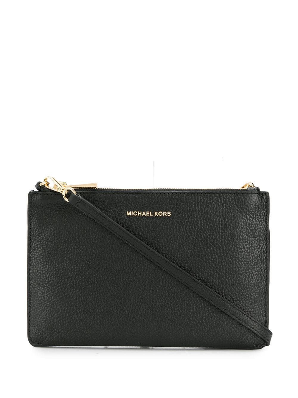 michael kors large woven leather pouch