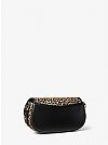 MICHAEL KORS MILA SMALL LEOPARD PRINT CALF LEATHER SHOULDER ΤΣΑΝΤΑ