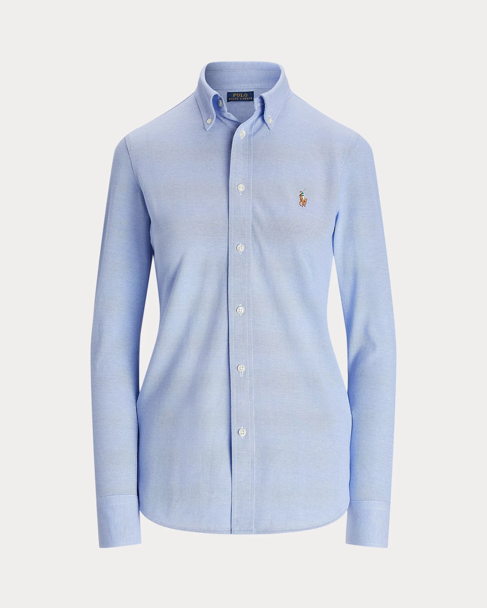 POLO RALPH LAUREN SLIM FIT KNIT COTTON OXFORD ΠΟΥΚΑΜΙΣΟ