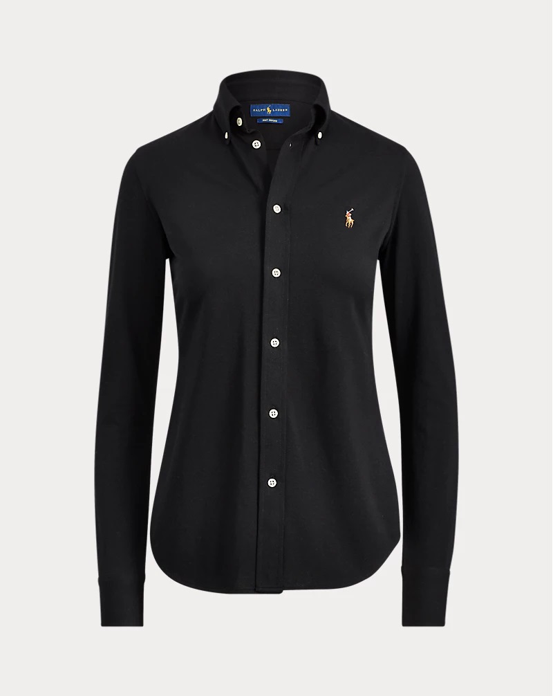 POLO RALPH LAUREN SLIM FIT KNIT COTTON OXFORD ΠΟΥΚΑΜΙΣΟ