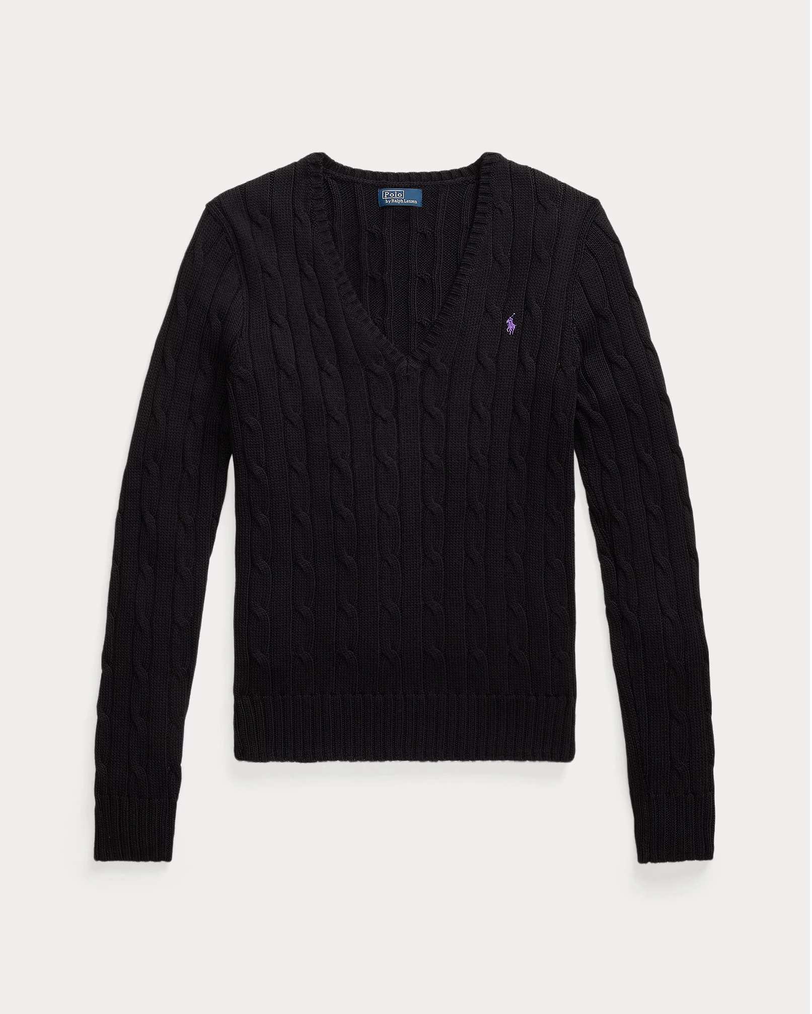 POLO RALPH LAUREN CABLE-KNIT COTTON V-NECK ΠΛΕΚΤΟ