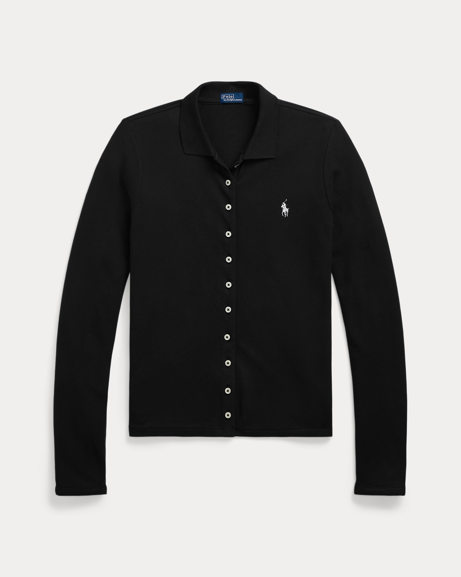 POLO RALPH LAUREN BUTTONED-PLACKET LONG-SLEEVE POLO ΠΟΥΚΑΜΙΣΟ