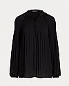 LAUREN RALPH LAUREN PLEATED GEORGETTE ΜΠΛΟΥΖΑ