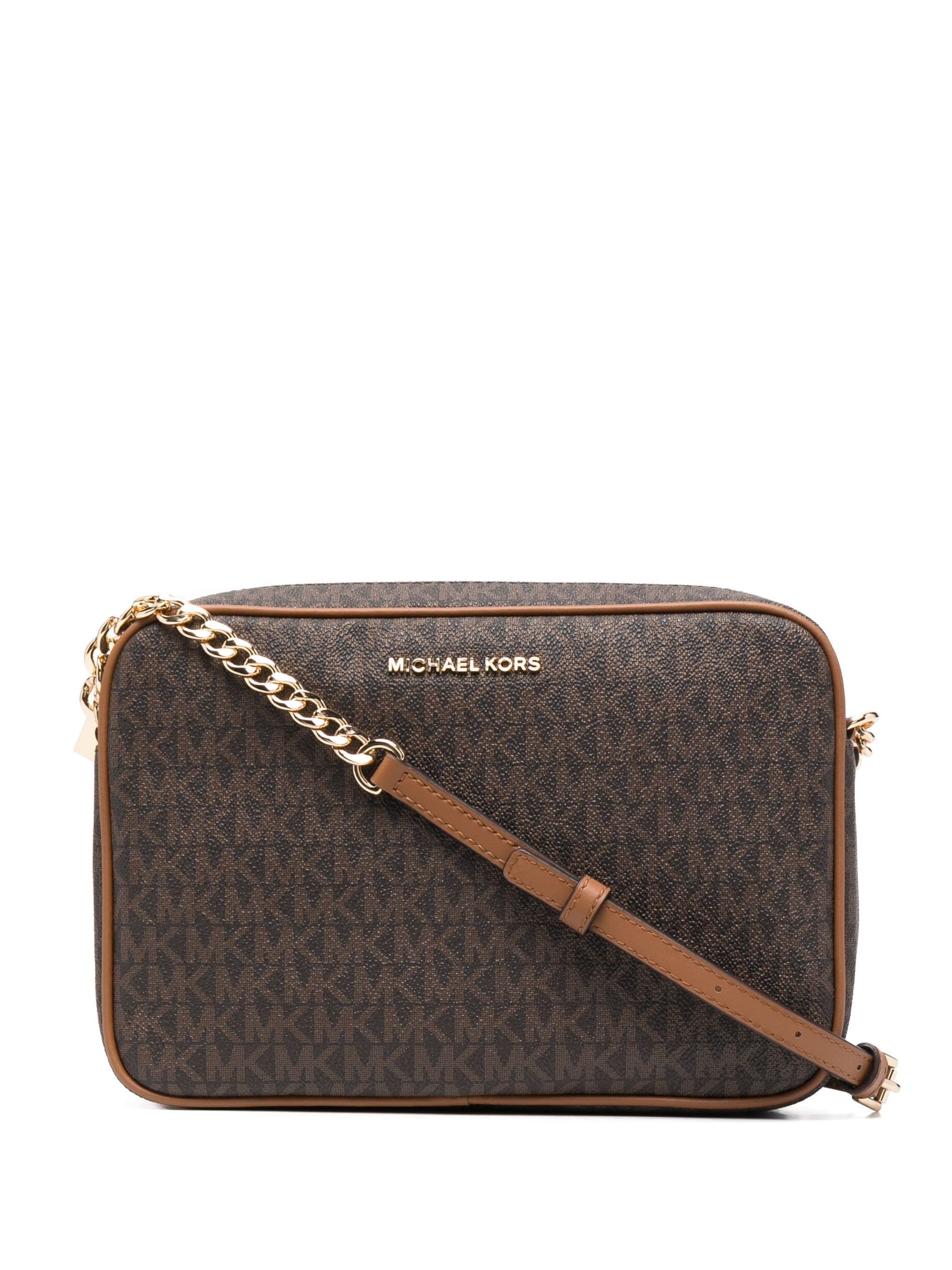 MICHAEL KORS JET SET LARGE LOGO CROSSBODY ΤΣΑΝΤΑ