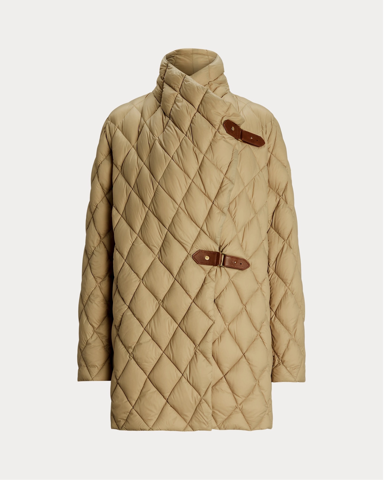 LAUREN RALPH LAUREN BUCKLE-TRIM DIAMOND-QUILTED JACKET