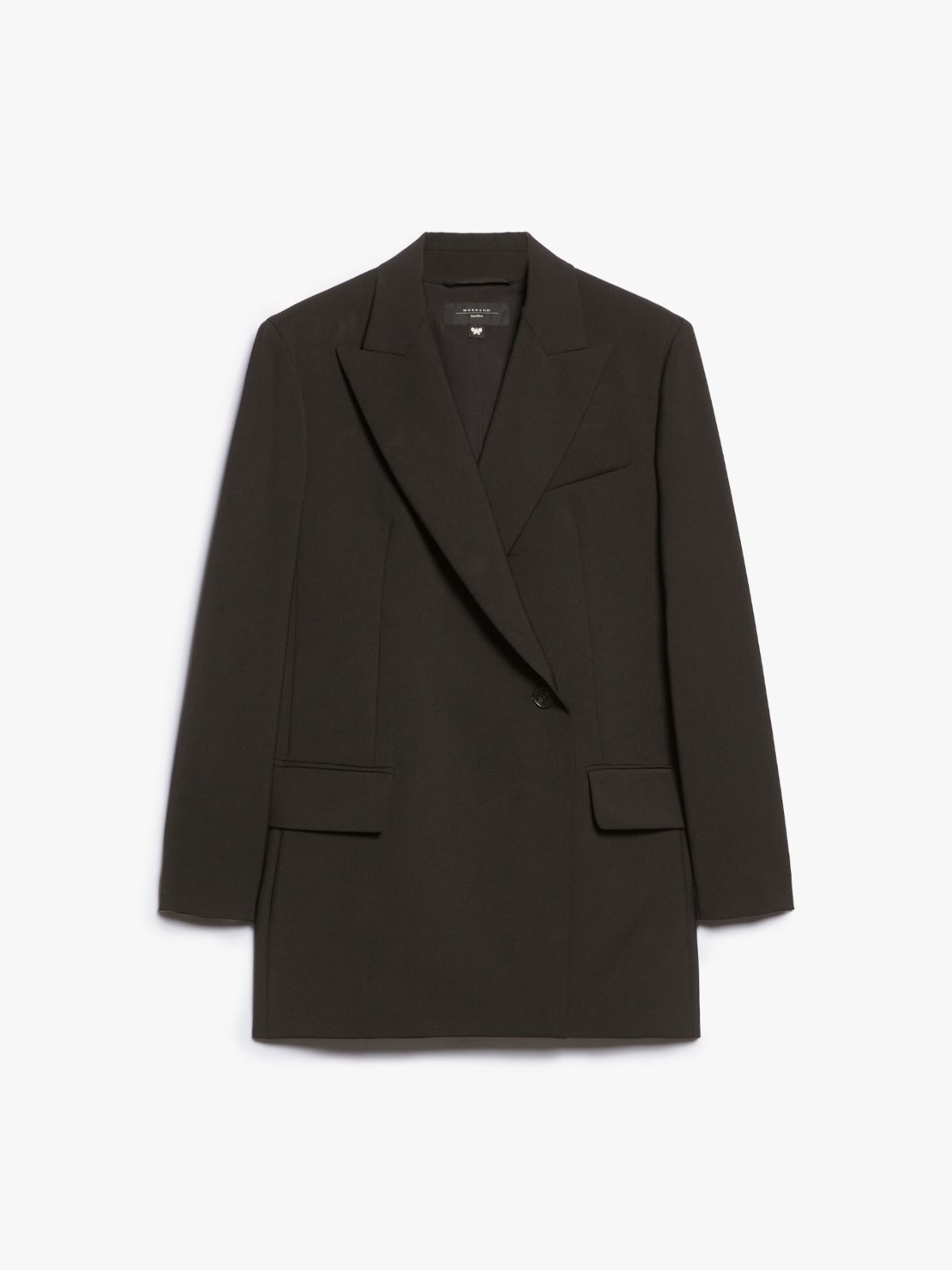 WEEKEND MAX MARA UMBRO DOUBLE-BREASTED WOOLLEN CLOTH BLAZER