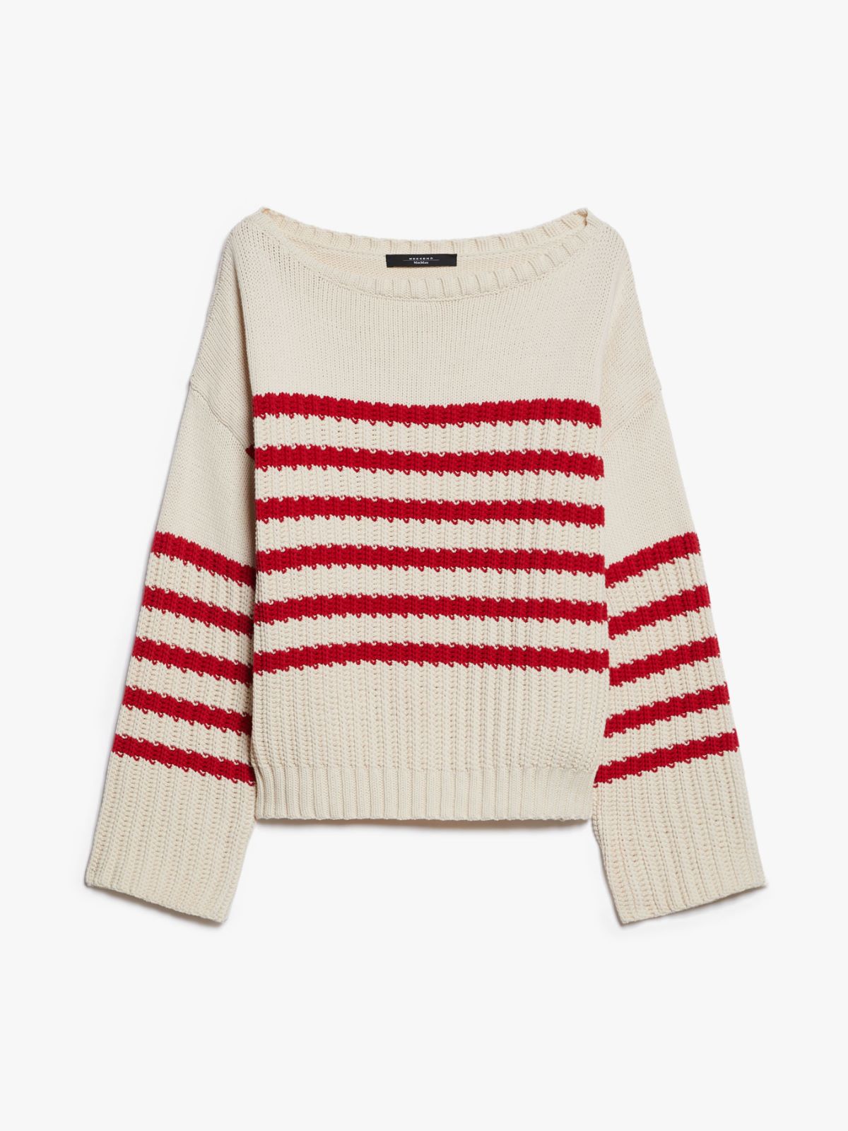 WEEKEND MAX MARA SPIDER COTTON BOAT-NECK ΠΛΕΚΤΟ