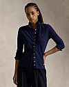 POLO RALPH LAUREN BUTTONED-PLACKET LONG-SLEEVE POLO ΠΟΥΚΑΜΙΣΟ