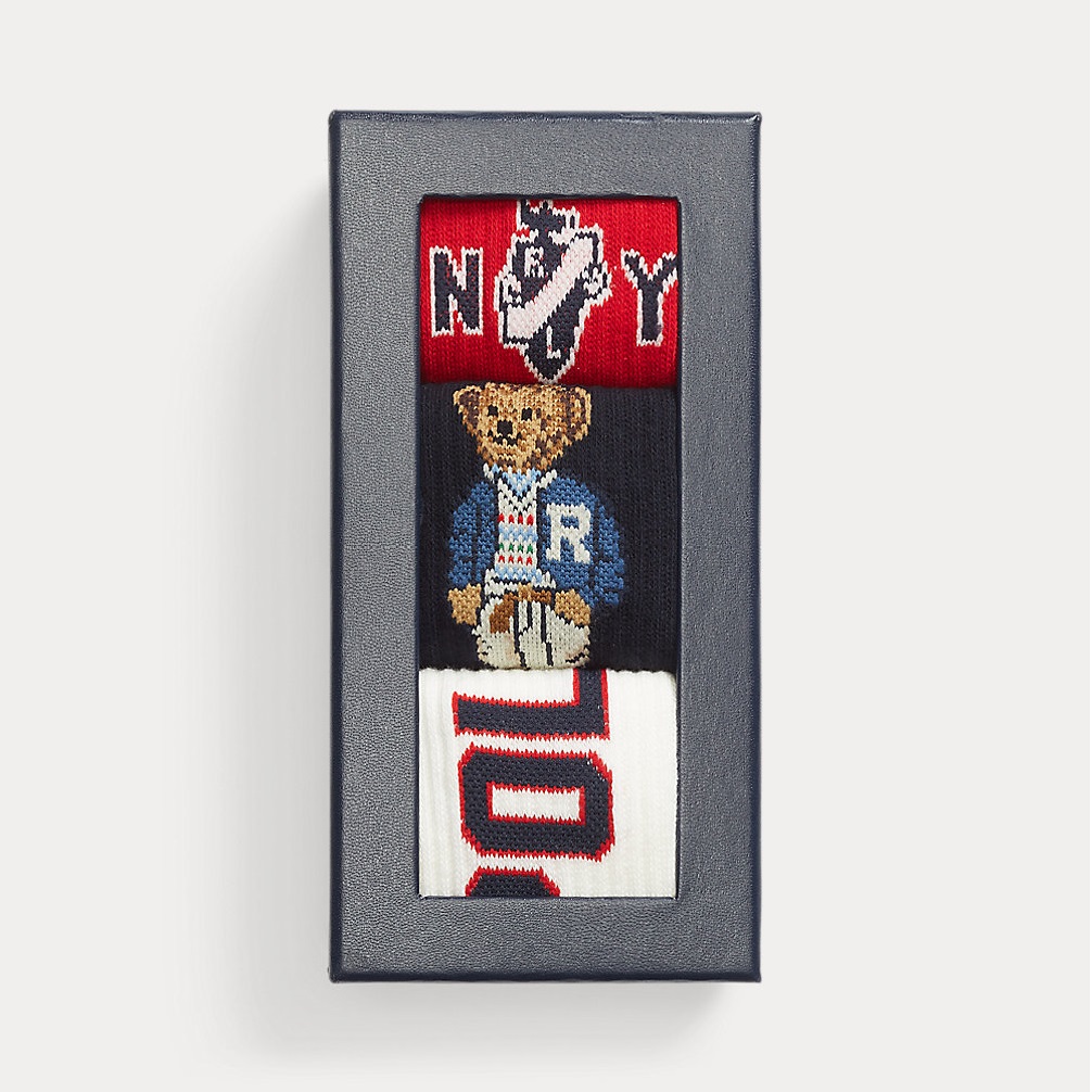 POLO RALPH LAUREN POLO BEAR CREW 3-PACK GIFT SET ΚΑΛΤΣΕΣ