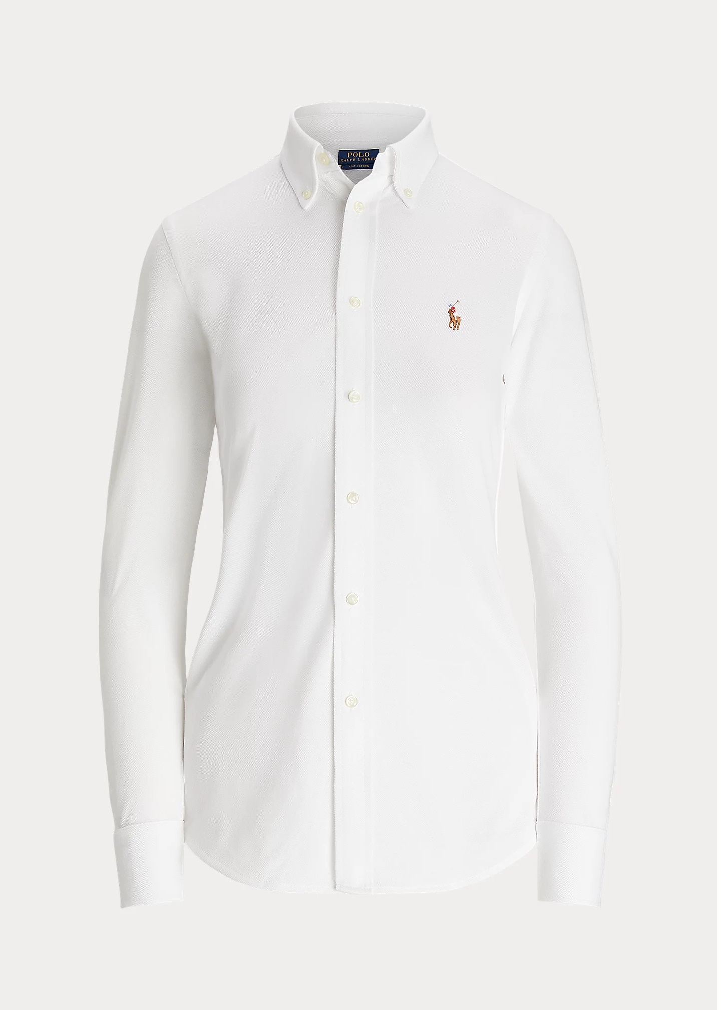 POLO RALPH LAUREN SLIM FIT KNIT COTTON OXFORD ΠΟΥΚΑΜΙΣΟ