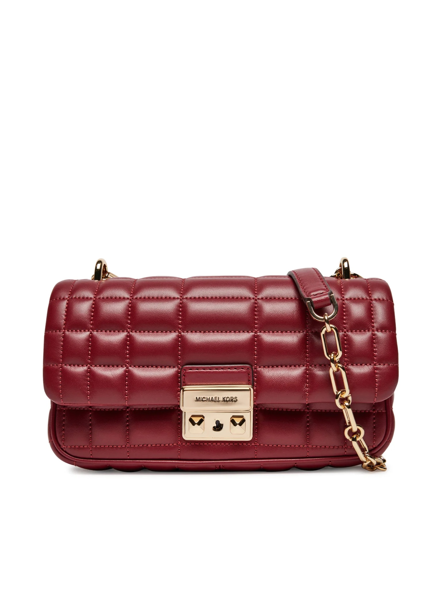 MICHAEL KORS TRIBECA SMALL QUILTED LEATHER SHOULDER ΤΣΑΝΤΑ