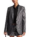 MICHAEL KORS METALLIC MOIRÉ  BLAZER