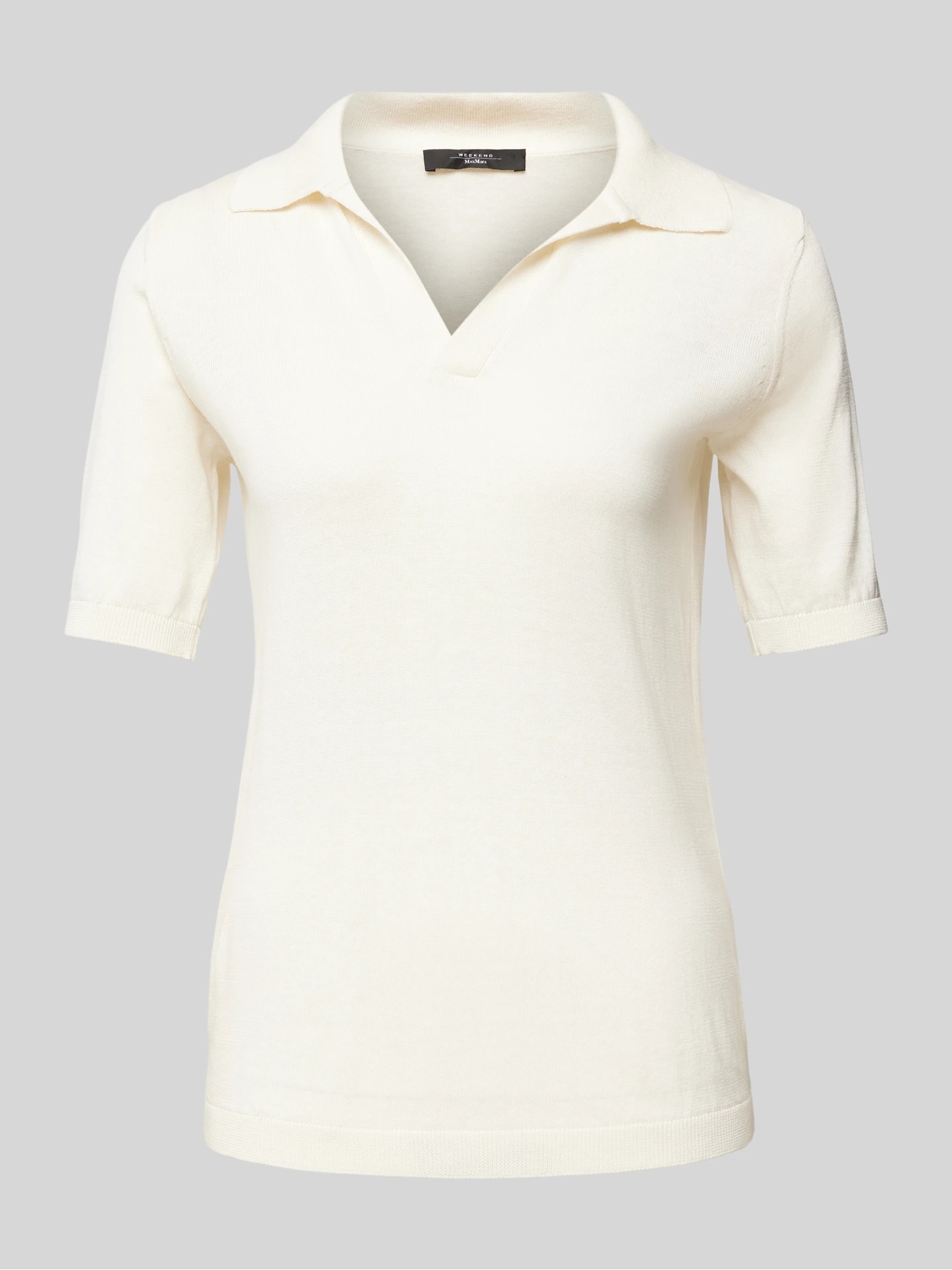 WEEKEND MAX MARA RONCOLO SILK & COTTON YARN POLO ΠΛΕΚΤΟ